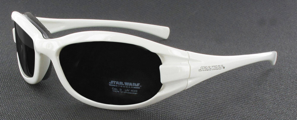 Star Wars Sonnenbrille für Jungen 3-10 Jahre mit Etui Weiß/Schwarz 